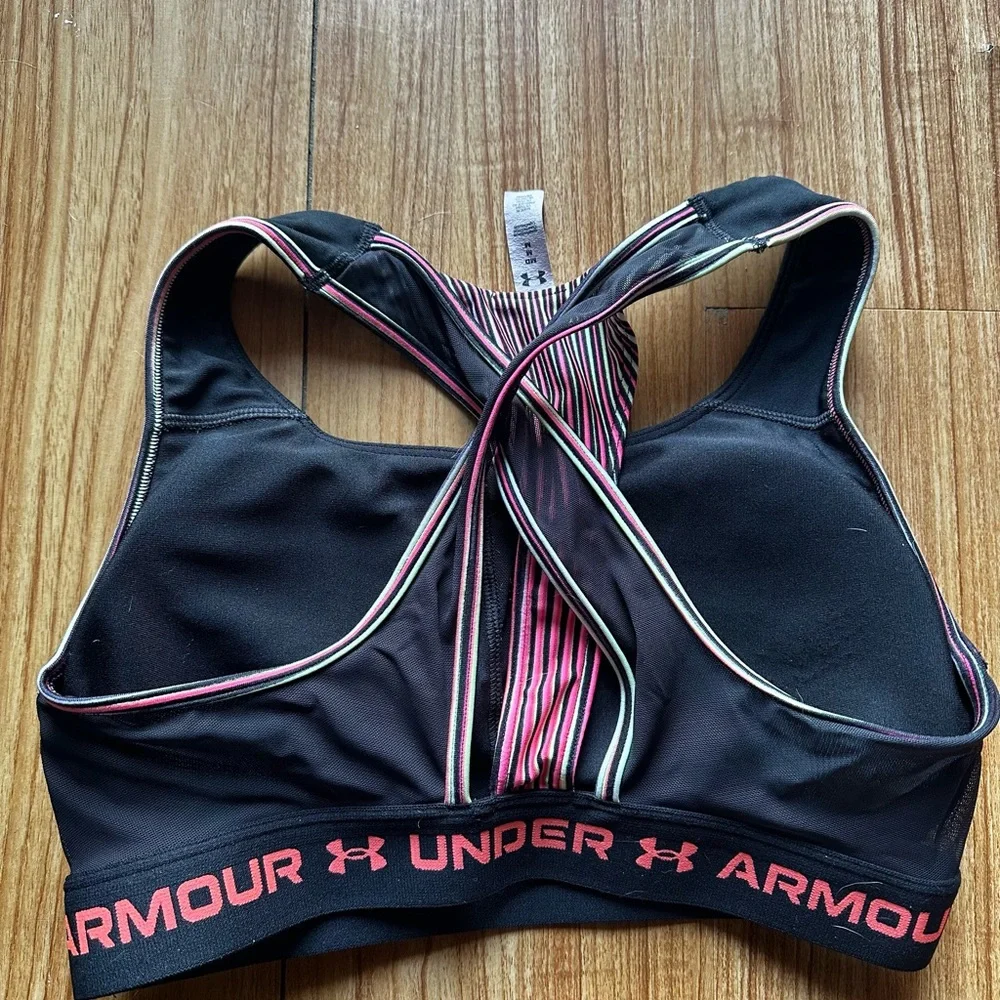 Under Armour Black and Pink Performance Athletic Shorts - Picture 4 of 9